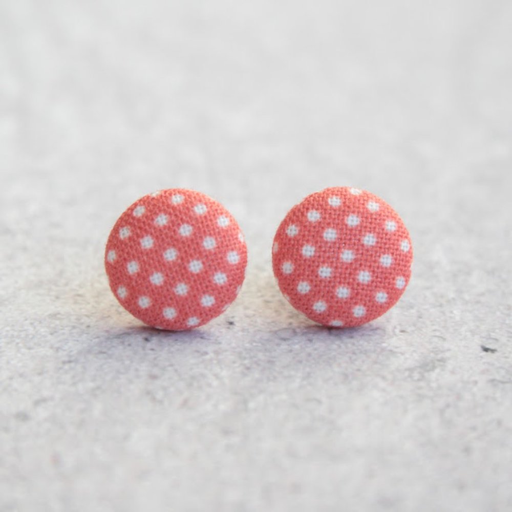 NWT Red Polka Dot Earrings